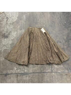 Vintage Film Costume 50s Does Victorian Western Style Prairie Skirt Brown Blue